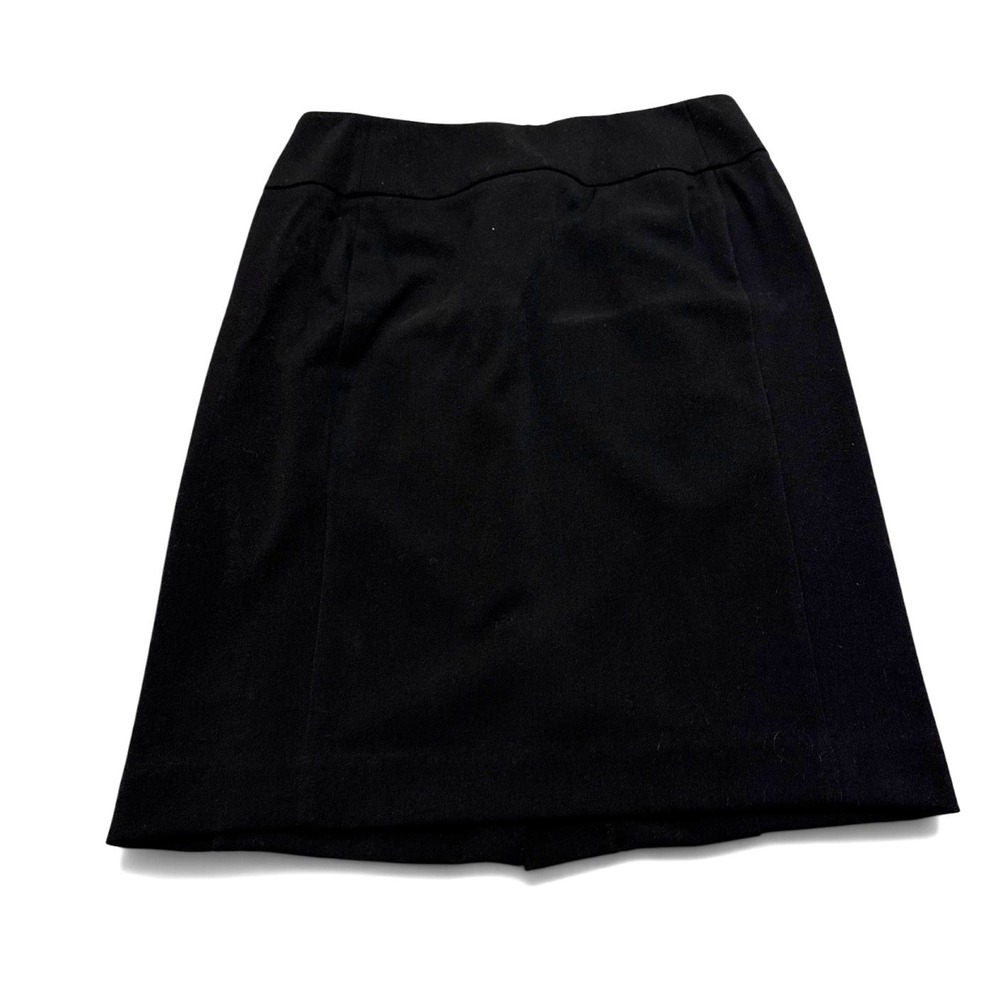 Apt. 9 Womens Black Pencil Skirt Size 4 Knee Length Career Work Office Stretch